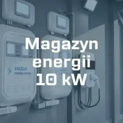 Nowoczesny magazyn energii 10 kW z dwoma jednostkami ściennymi i ładowarką do pojazdów elektrycznych.